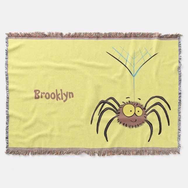 Manta Personalizado de araña suave y adorable (Anverso)