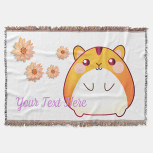 Manta Personalizado de Cute Kawaii Hamster