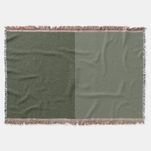 Manta Personalizado De Dos Tonos Moss Green Textured Thr