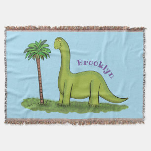 Manta Personalizado de los dinosaurios de brontosauro ve