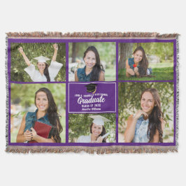 Manta Personalizado de Moda de Collage de fotos de gradu
