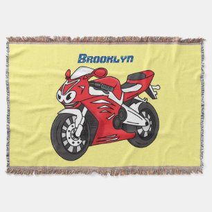 Manta Personalizado de motocicleta roja