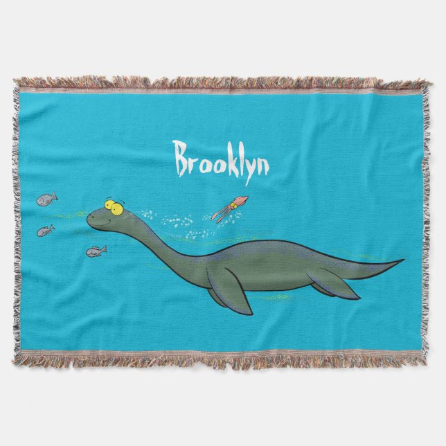 Manta Personalizado de plesiosaurios monstruo del mar (Anverso)