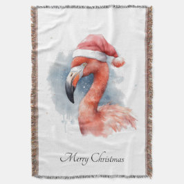 Manta Personalizado de Santa Claus Snowbird Flamingo