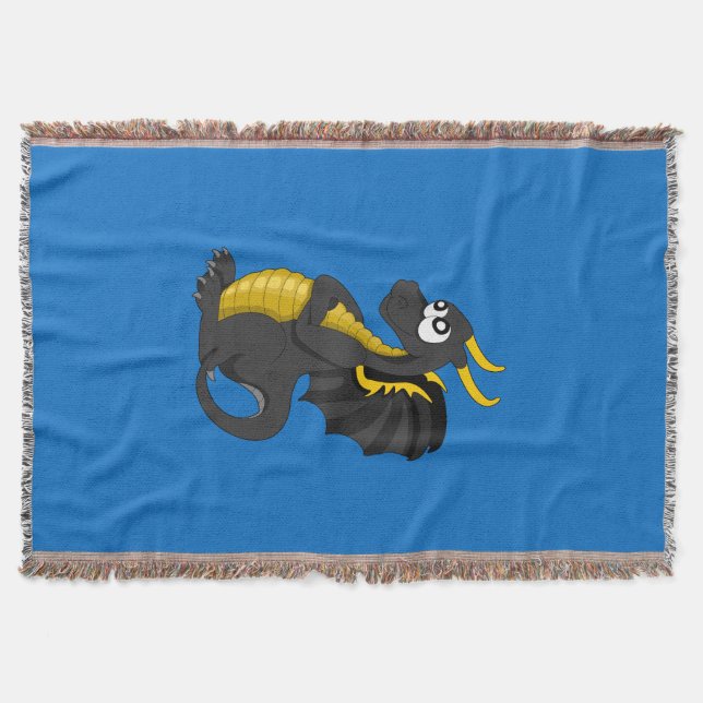 Manta Personalizado del dragón negro (Anverso)