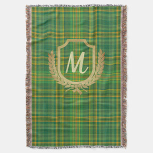 Manta Personalizado del tartán verde rico (plaid)
