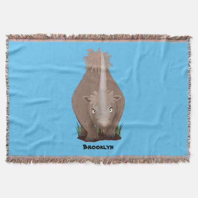 Manta Personalizado elasmotherium rinoceronte (Anverso)