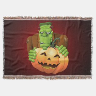 Manta Personalizado Frankenstein con Calabaza