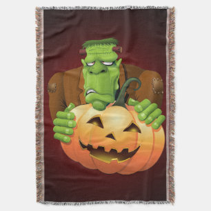 Manta Personalizado Frankenstein con Calabaza