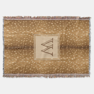 Manta Personalizado - impresión rústica de la piel de