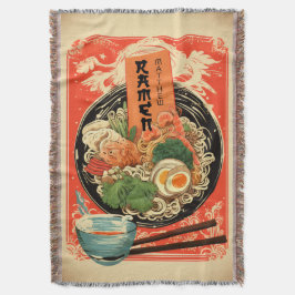 Manta Personalizado Su Nombre Ramen Blanket