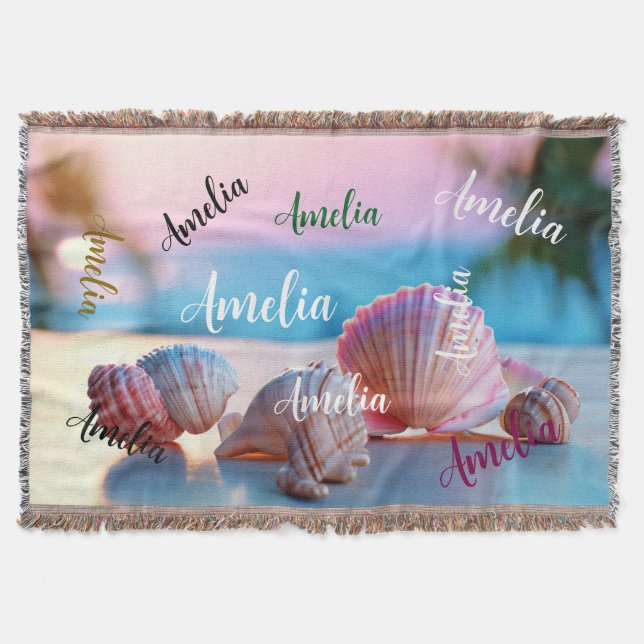 Manta Personalizado Summer Beach Elegant (Anverso)