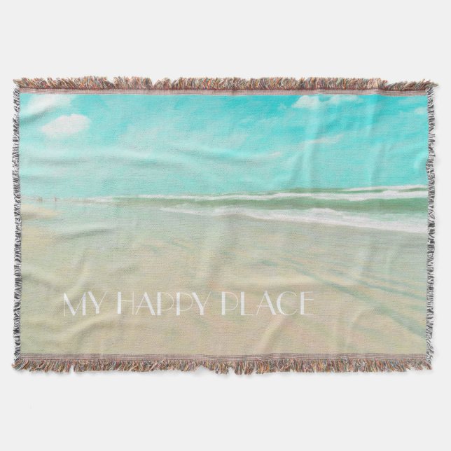 Manta Personalizar el paisaje marino de My Happy Place B (Anverso)