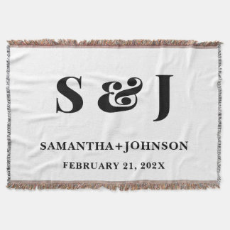 Manta Personalized Wedding Names Initials & Date