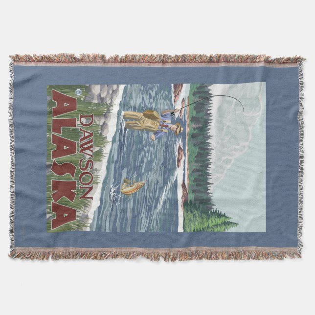 Manta Pescador de la mosca - Dawson, Alaska (Anverso)