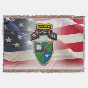 Manta ¡PESTAÑA Icónica del Regimiento del 75º Ranger