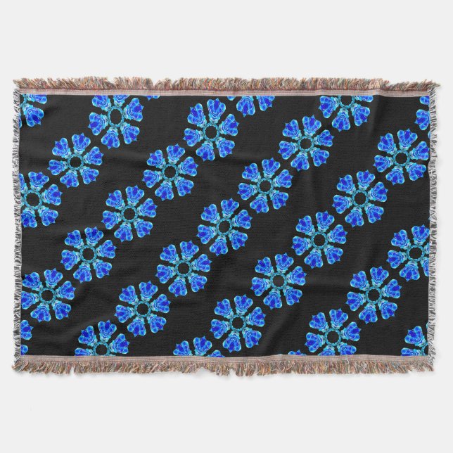 Manta Petales azules (Anverso)