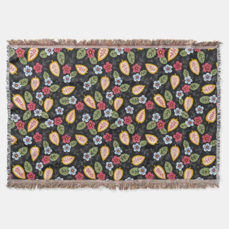 Manta Petales de época multicolores