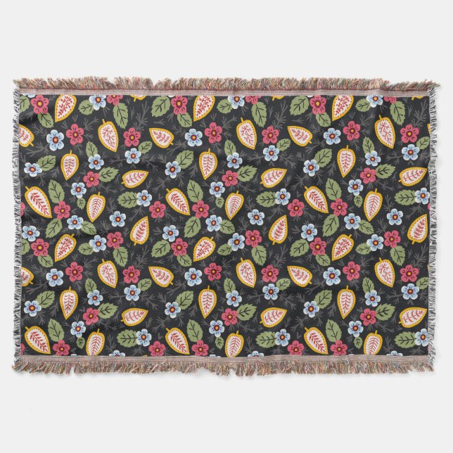 Manta Petales de época multicolores (Anverso)