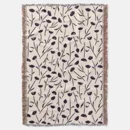 Manta Petite Blossom Cotton Throw Blanket