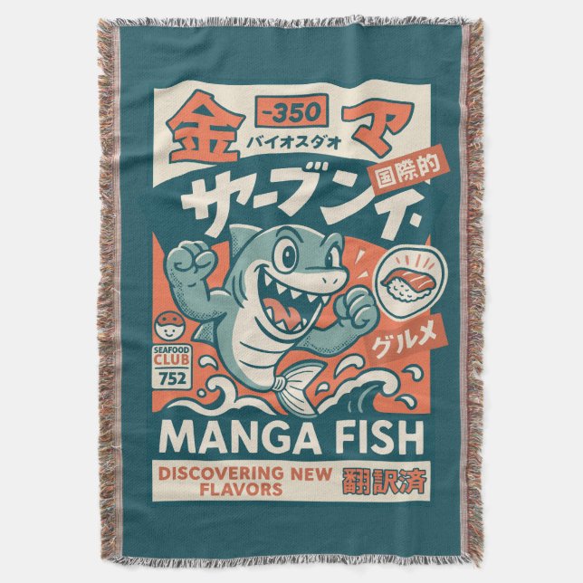 Manta Pez Manga (Frente vertical)