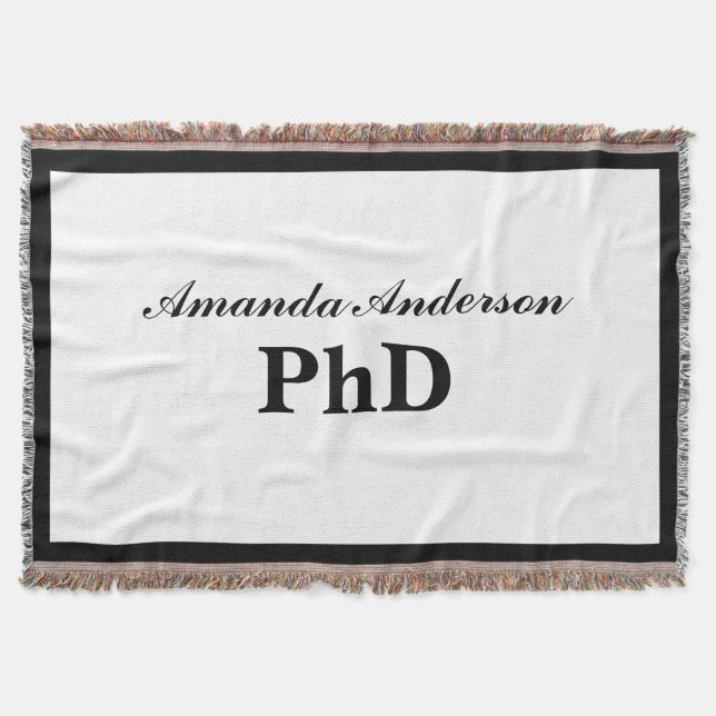 Manta PhD Graduation Personalized Name (Anverso)