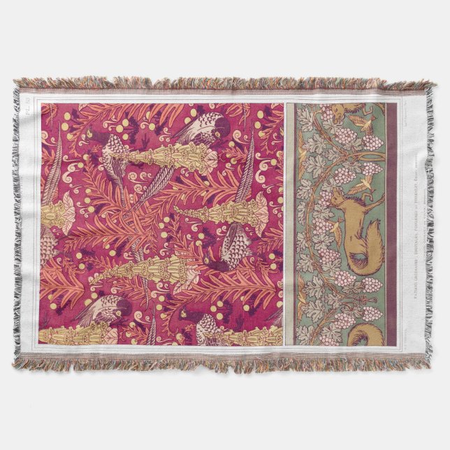 Manta Pheasant Foxglove verneuil de Art Nouveau (Anverso)
