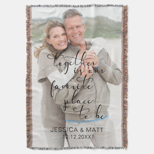 Manta Photo Together is our Favorite Place to Be (Frente vertical)