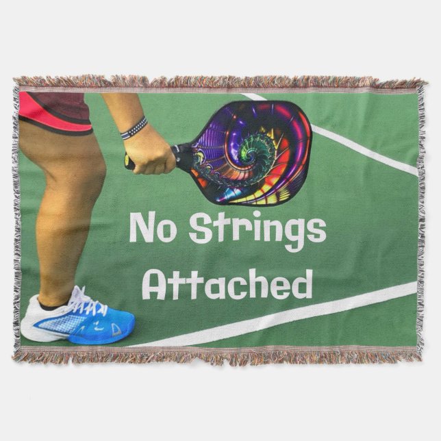 Manta Pickleball Gracioso Sin Cadenas Acompañadas (Anverso)