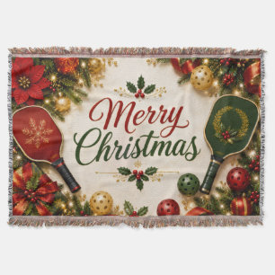 Manta Pickleball Navidad en la cancha