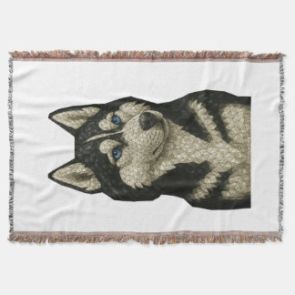 Manta Piedra preciosa de Husky Siberiano