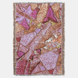 Manta Piedras volcánicas pintadas de púrpura rosa dibuja