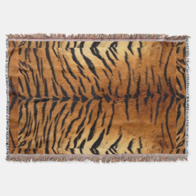 Manta Pieles de animales de la jungla tribal Tigre Impri (Anverso)