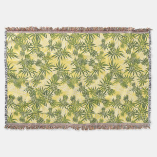 Manta Pineapple Camo Hawaiian Throw Blanket