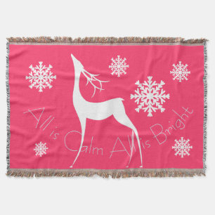 Manta Pink All is Calm All is Bright Deer Thing