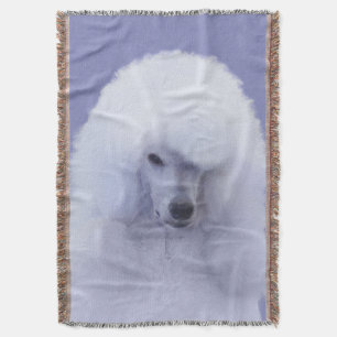 Manta Pintura blanca de canapé estándar - Arte de perro