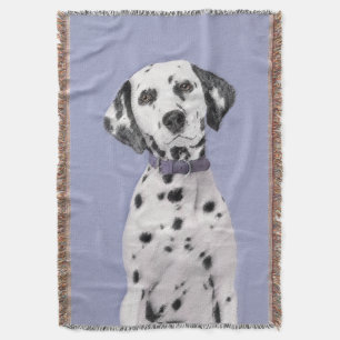 Manta Pintura dálmata - Arte de perro original
