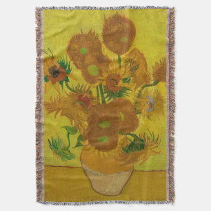 Manta Pintura de 15 girasoles de Vincent Van Gogh