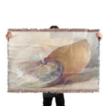 Pintura de conchas marinas de época, tonos neutros