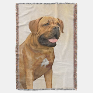 Manta Pintura de Dogue de Burdeos - Arte de perro origin
