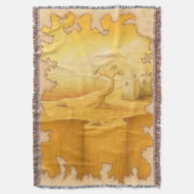 Manta Pintura de estilo aventurero "The Edge of the Worl (Frente vertical)