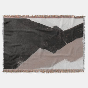 Manta Pintura de medios mixtos, diseño abstracto minimal