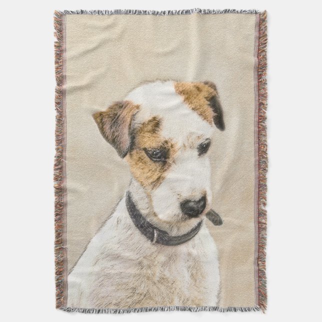 Manta Pintura de Parson Jack Russell Terrier - Arte de p (Frente vertical)
