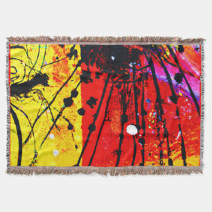 Manta Pintura De Patrones De Colores Luminosos. ¡Hazte c