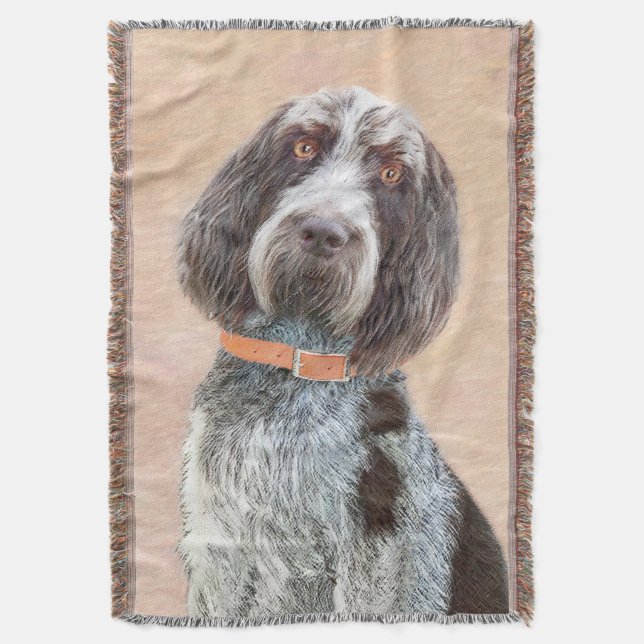 Manta Pintura de Spinone Italiano - Arte de Perro Origin (Frente vertical)