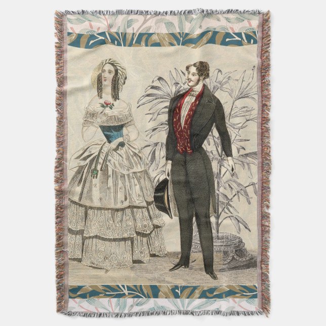 Manta Pintura del matrimonio Boda victoriano de 1844 (Frente vertical)