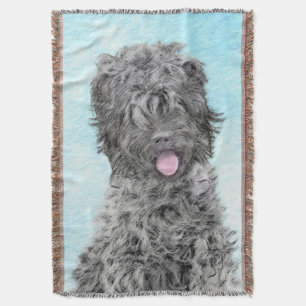 Manta Pintura negra del territorio ruso - Perro original