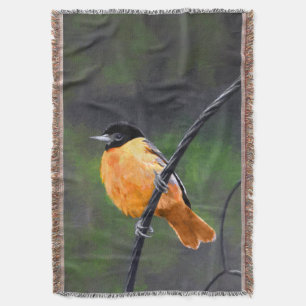 Manta Pintura Oriole - Arte original de aves