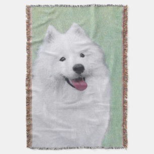 Manta Pintura Samoyed - Arte Perro Original Cuto