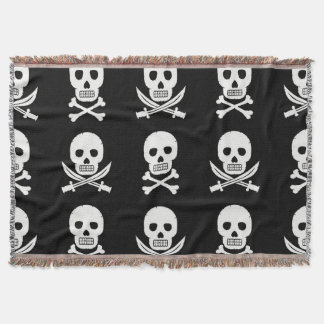 Manta Pirata Skulls Crossbone Seless Pattern